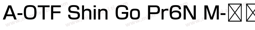 A-OTF Shin Go Pr6N M字体转换